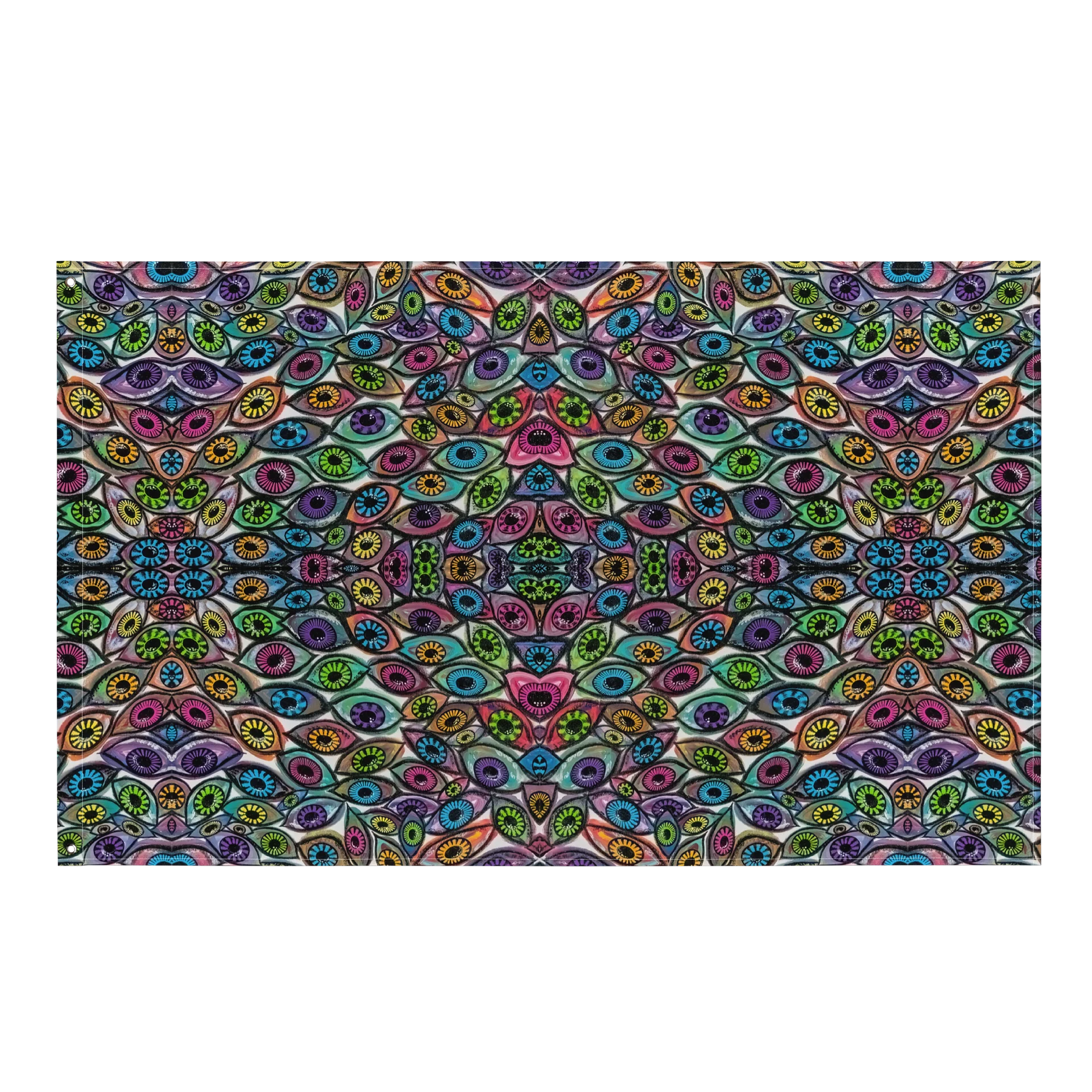 Psychedelic Eyes Large Art Flag Tapestry | Eye See You Too product image (1)