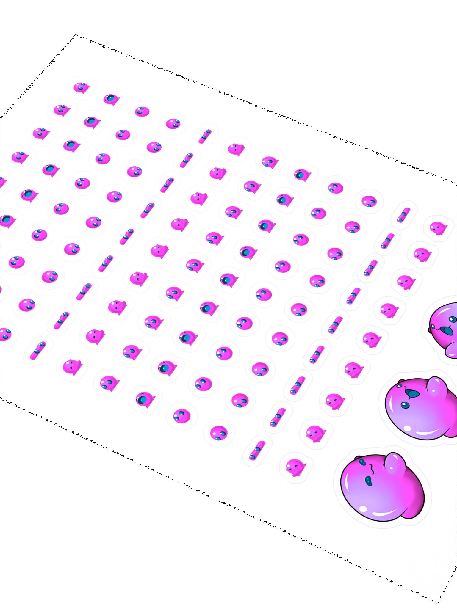 Bubbles Sticker Sheet PINK product image (2)