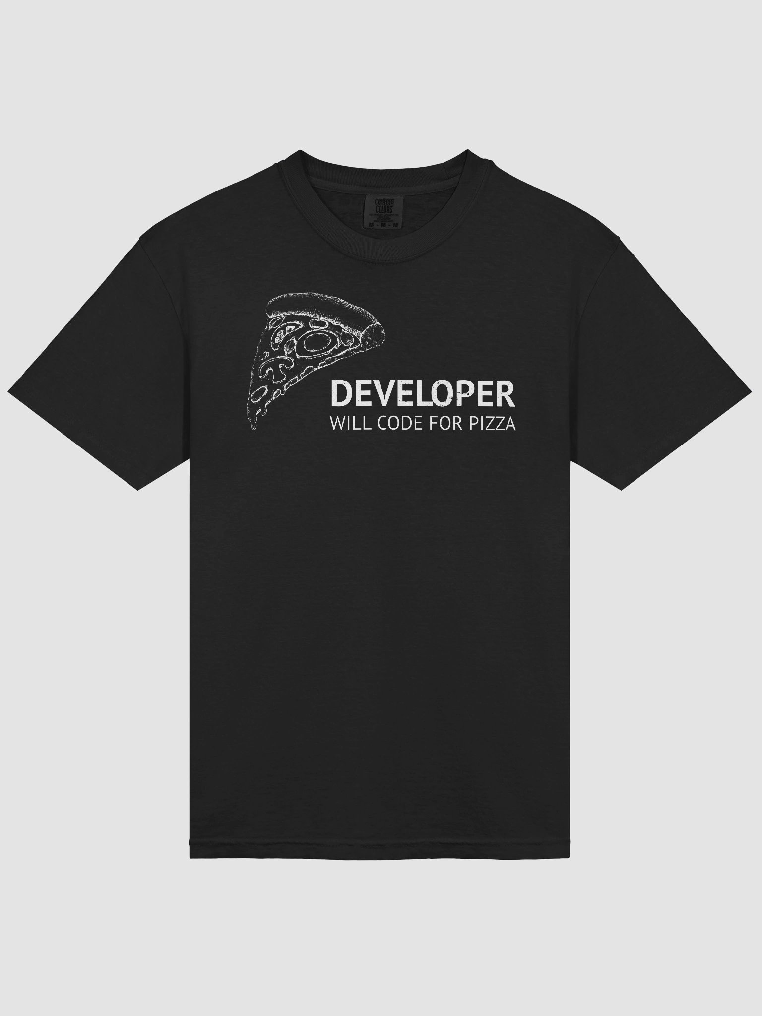 "Fueled by Pizza & Code" T-Shirt – The Dev Diet, Simplified product image (16)