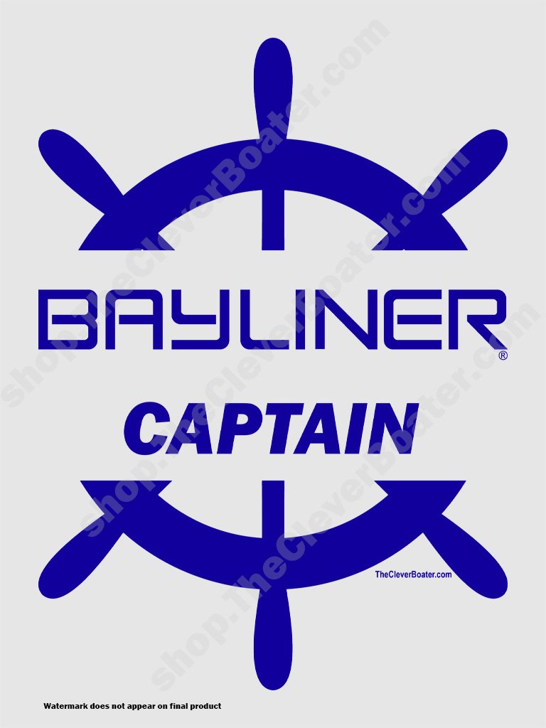 Bayliner Captain - T-Shirt - Light Shirt w/Blue Logo product image (2)