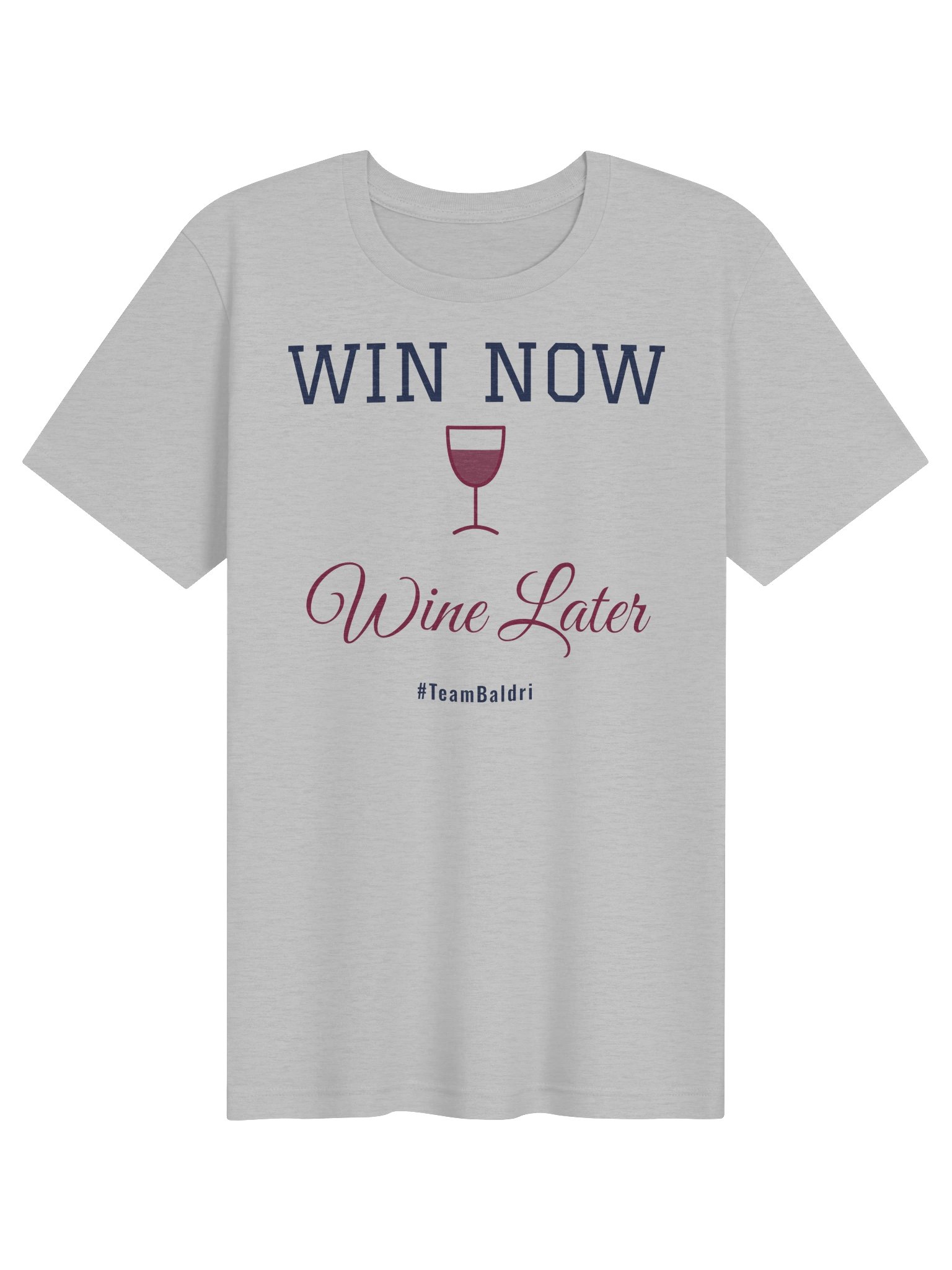 Win Now, Wine Later Tee - White/Cream/Gray product image (2)