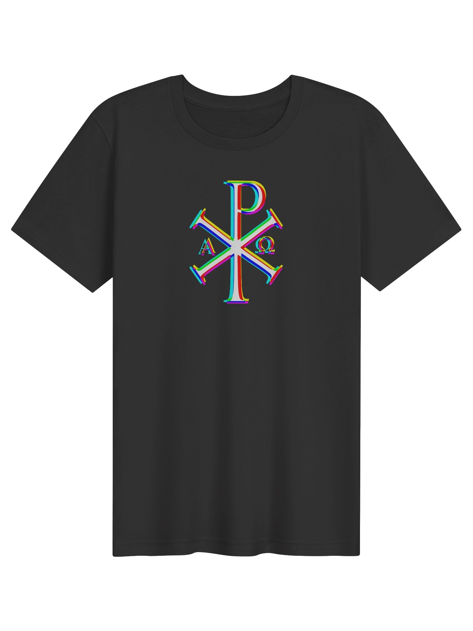 Chi Rho Colors T-Shirt (Dark Grey) product image (1)