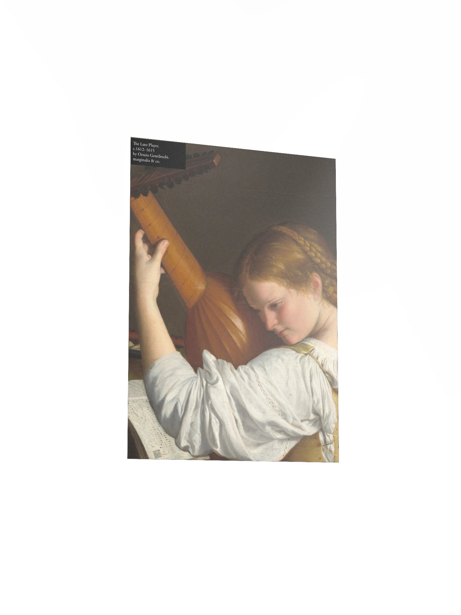 The Lute Player c. 1612 - 20 by Orazio Gentileschi 2 product image (3)