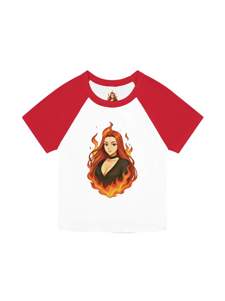 Red's Micro Rib Raglan Baby Tee product image (1)