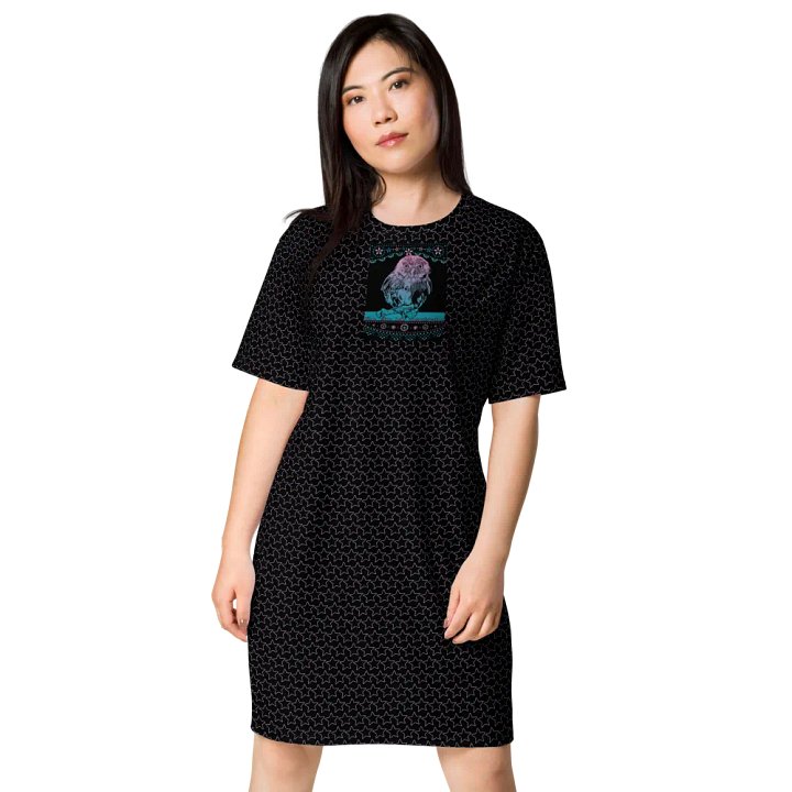 KC, The Vibe (owl), Black Tee Dress product image (1)