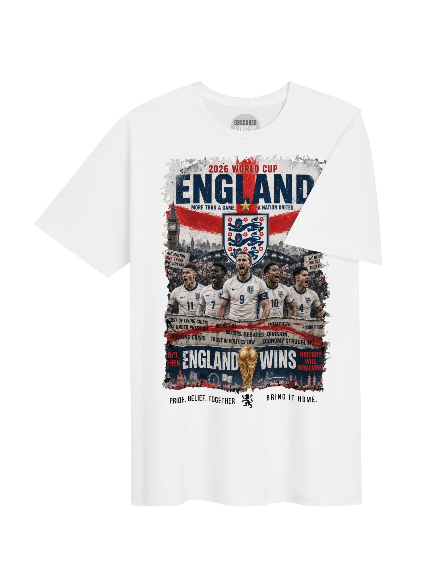 England 2026 World Cup Unity Poster Tee product image (4)