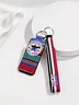 Multicolored Converse Lip Balm Keychain Holder