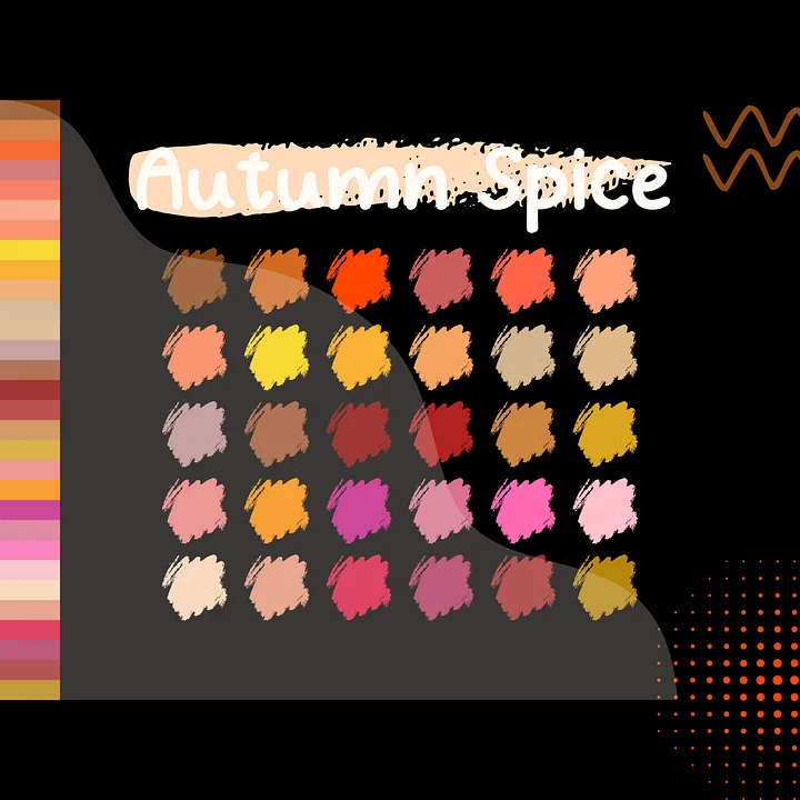 Autumn Spice Procreate Color Palette with HEX Codes ★ DIGITAL ★ product image (2)