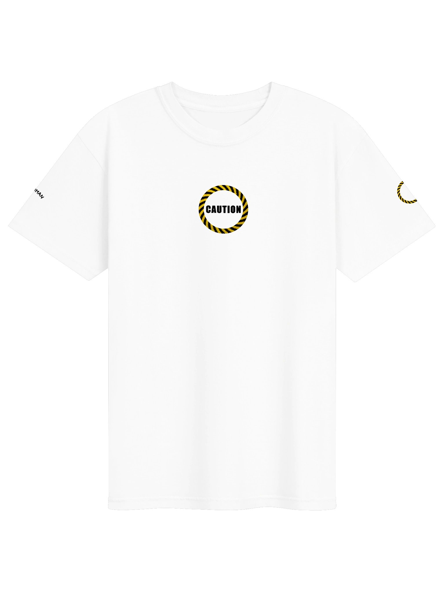 caution | embroidered tee product image (1)
