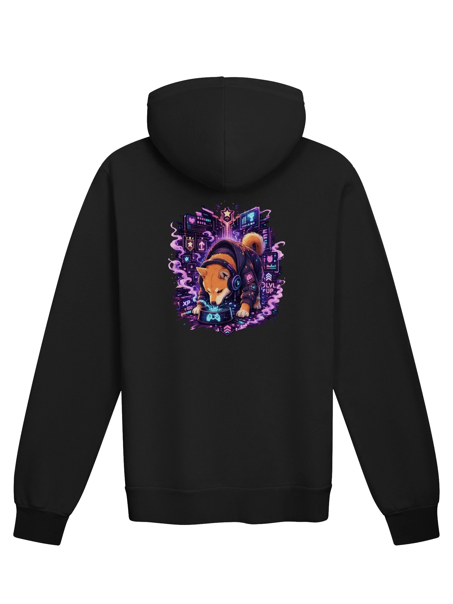 Bella+Canvas Supersoft Hoodie - Level Up: Shiba Inu Gamer product image (1)