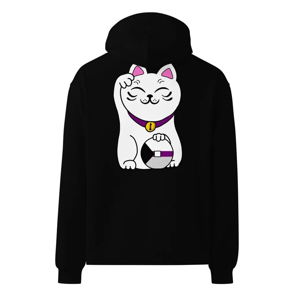 Maneki neko demisexual pride hoodie product image (6)