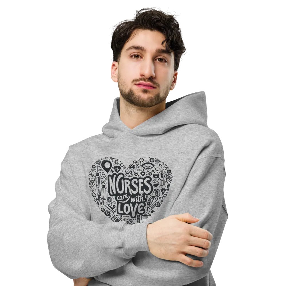 nurses care with love hoodie product image (6)