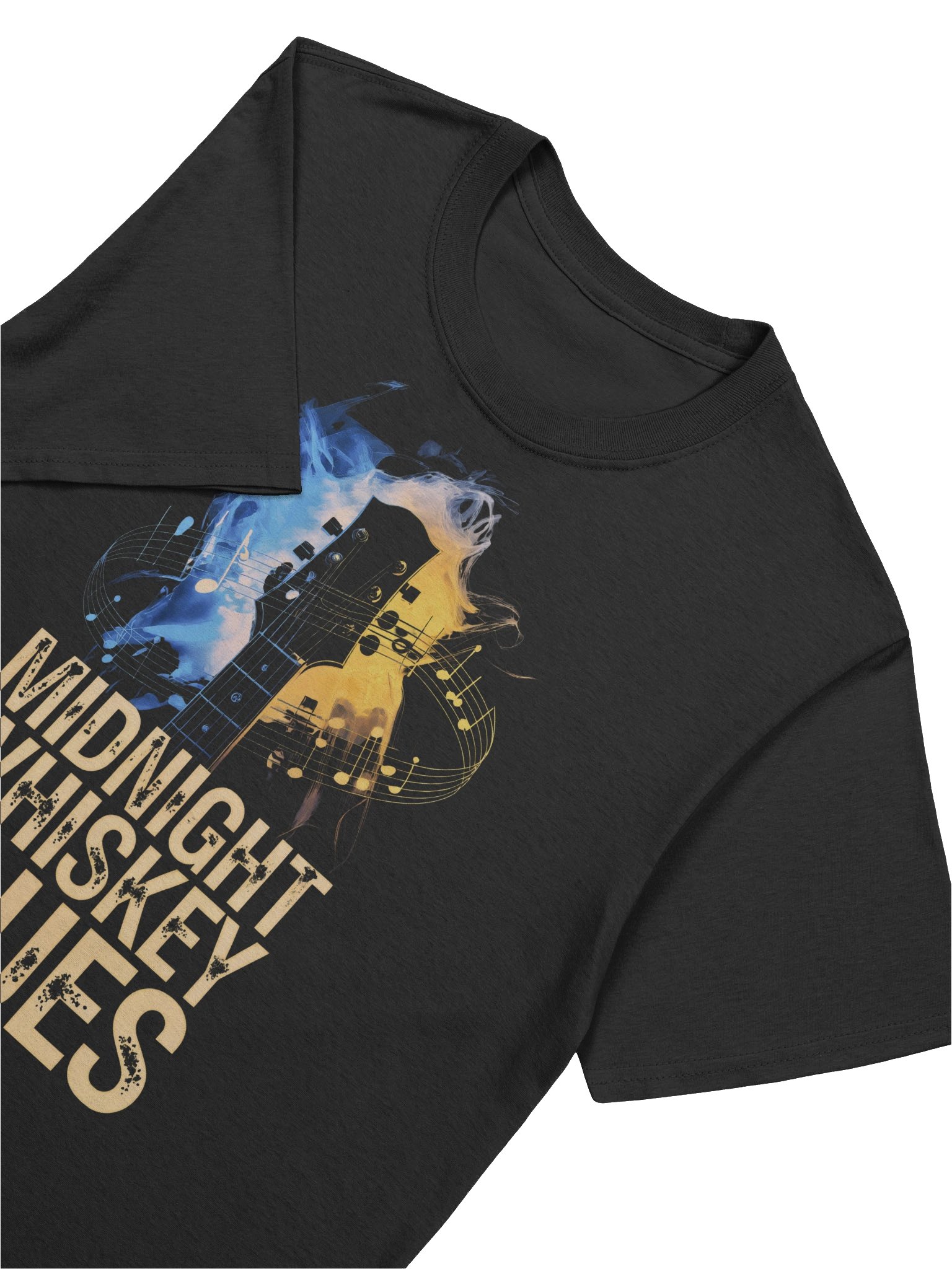 Midnight, Whiskey, Blues - Unisex Softstyle Tee (The Slogan Series) product image (7)