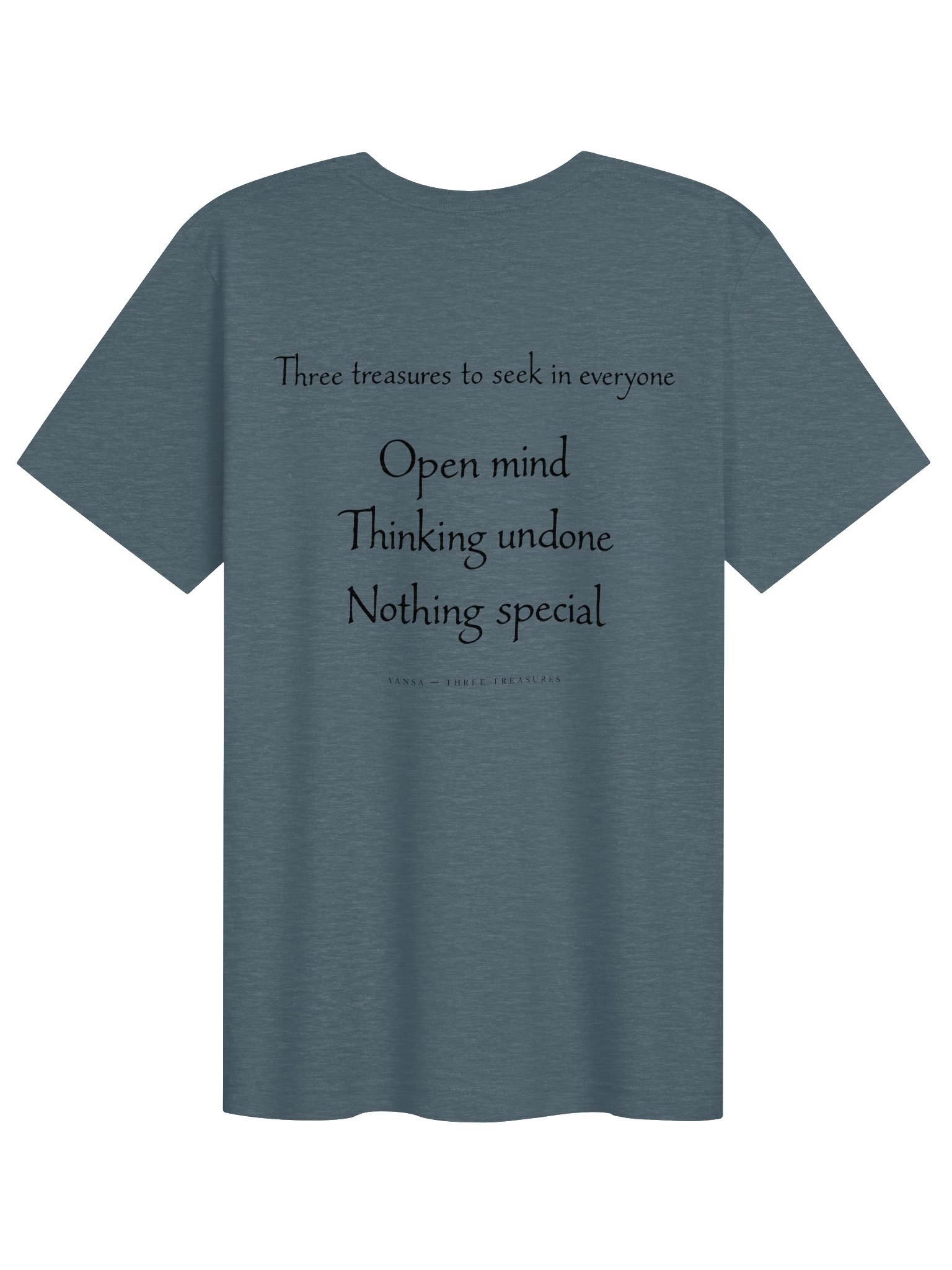 Three Treasures — Back Print T-Shirt product image (2)