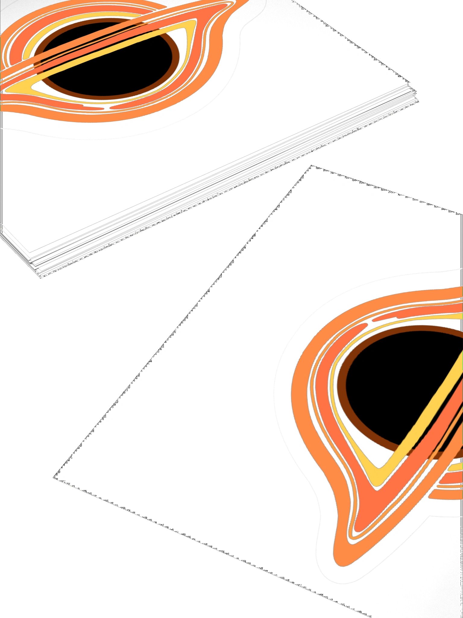 Black Hole Kiss Cut Sticker - Space Explorer Collection product image (4)