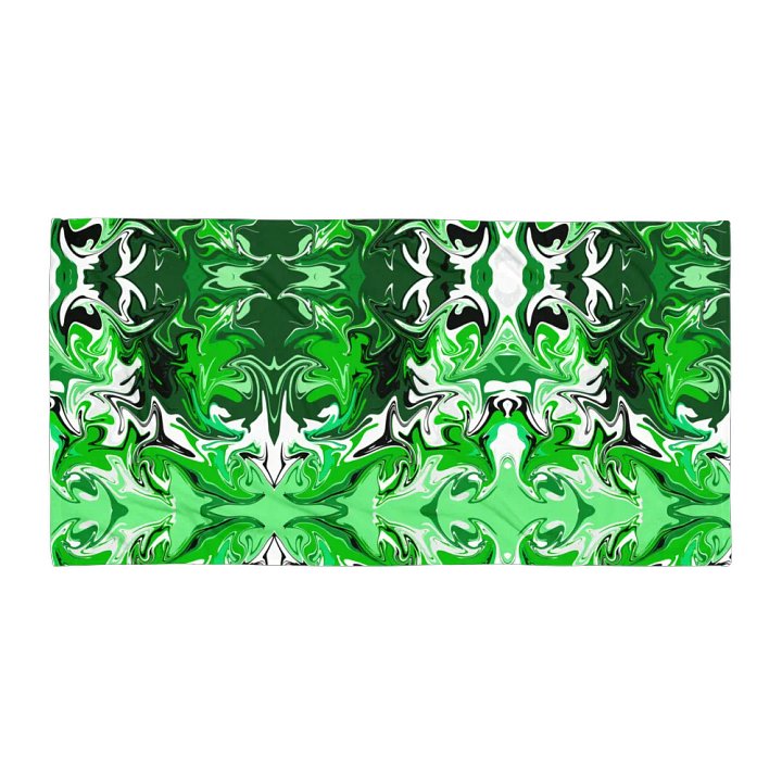 Marbled Green Sublimated Towel product image (2)