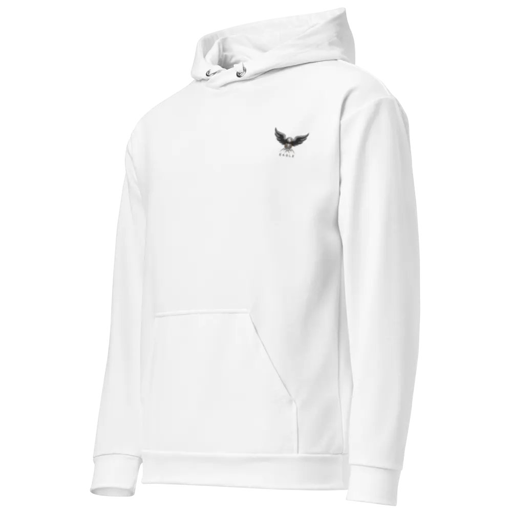 Eagle Brand Recycled Unisex Hoodie with Majestic Eagle Design - White product image (2)