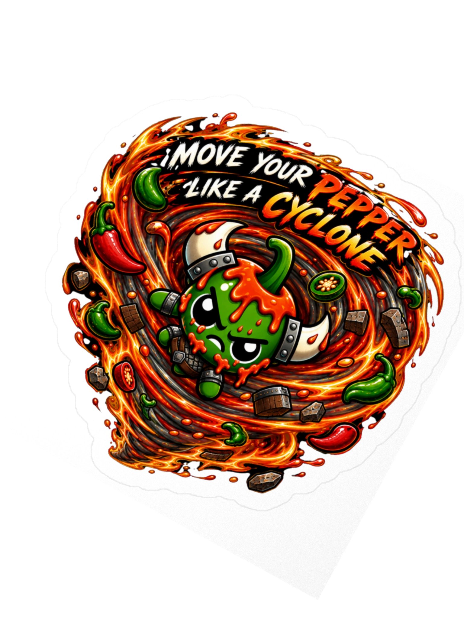 Scorchapeño Cyclone Sticker product image (2)