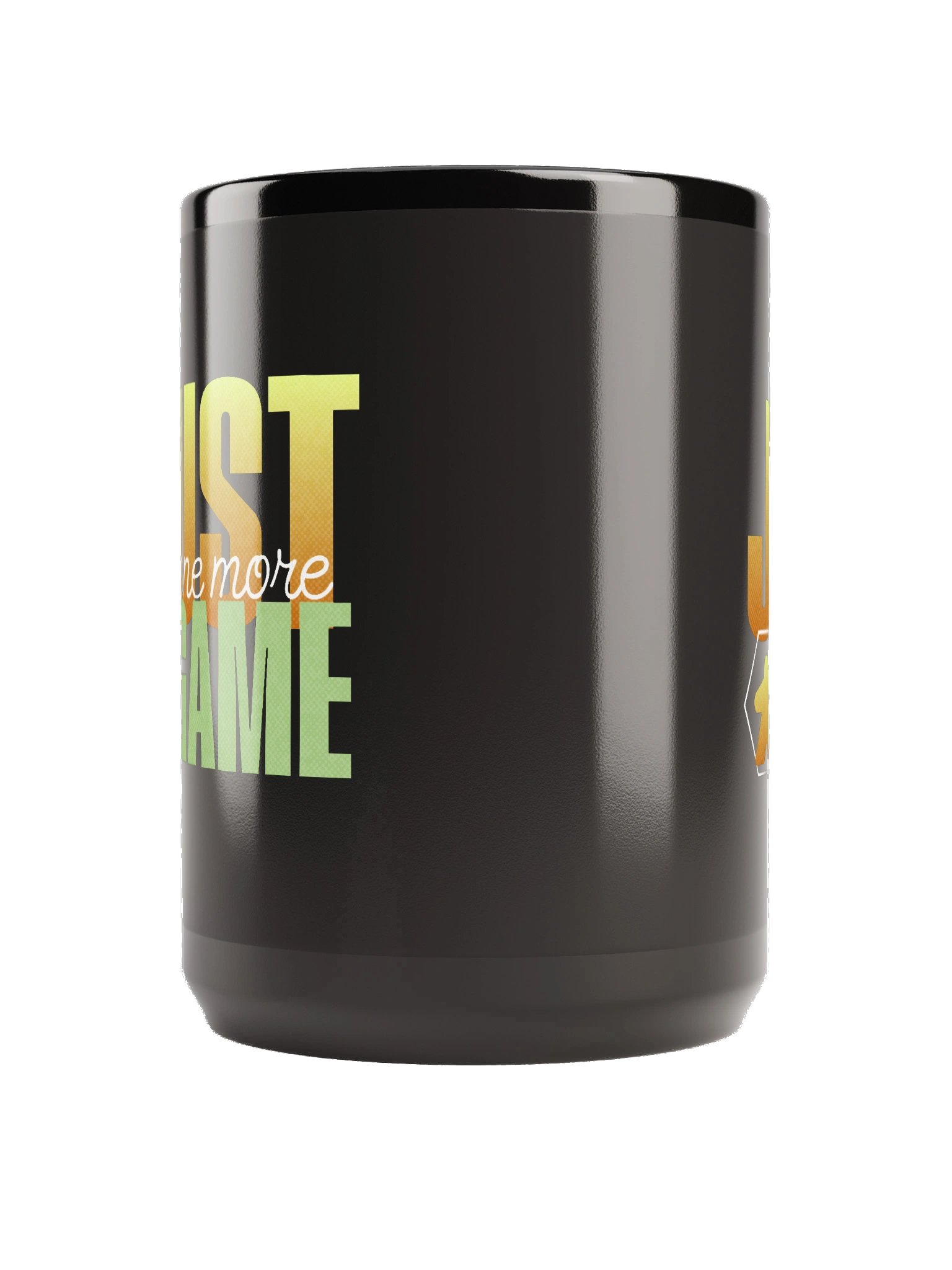Orange Just One More Board Game Black 15 oz. Mug product image (4)