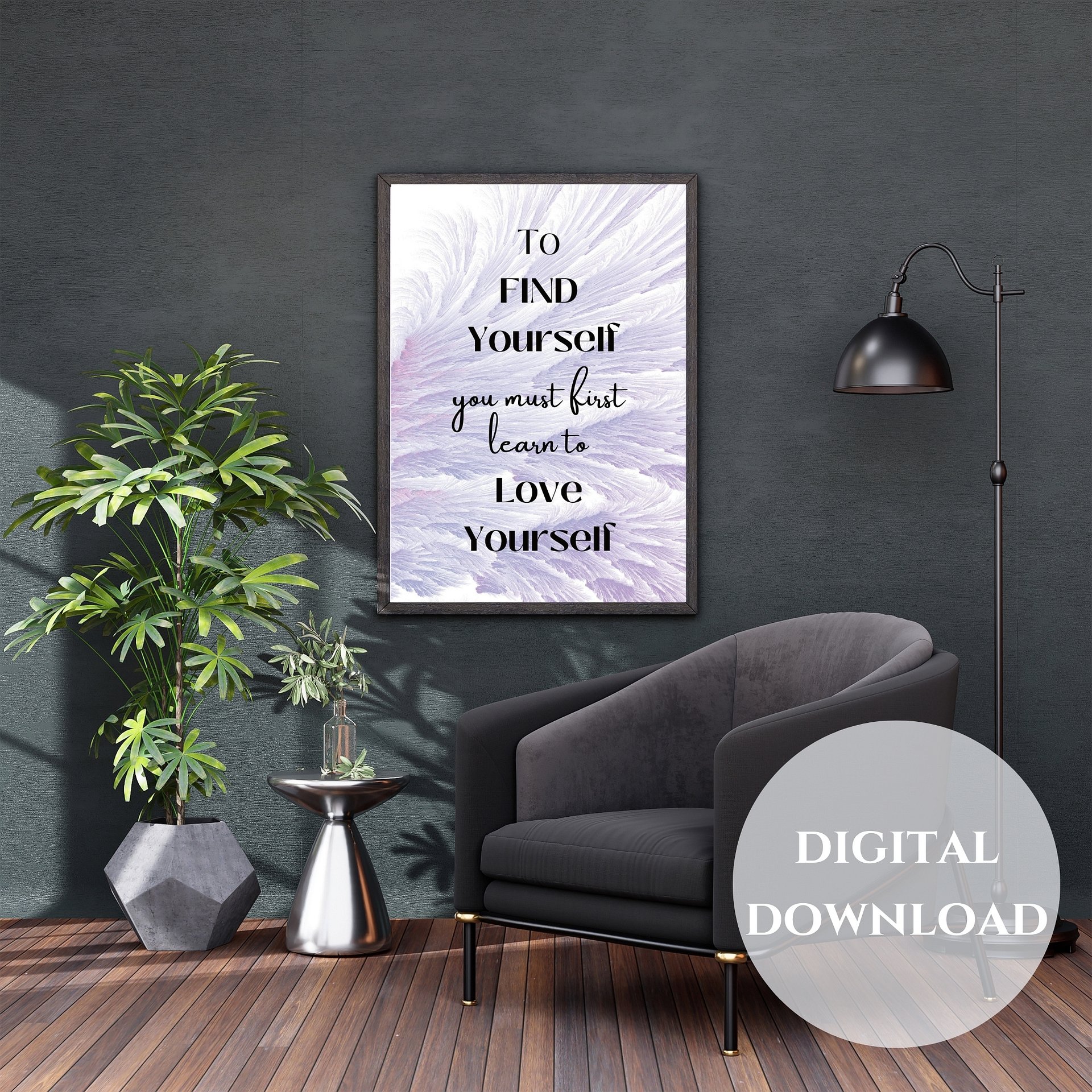 Love Yourself Printable Wall Art product image (2)