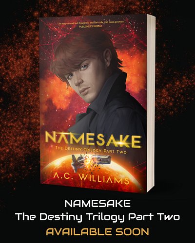 It's time for a Cover Reveal!! As promised, here is the GORGEOUS cover for Namesake, book 2 in the Destiny Trilogy. Massive s...