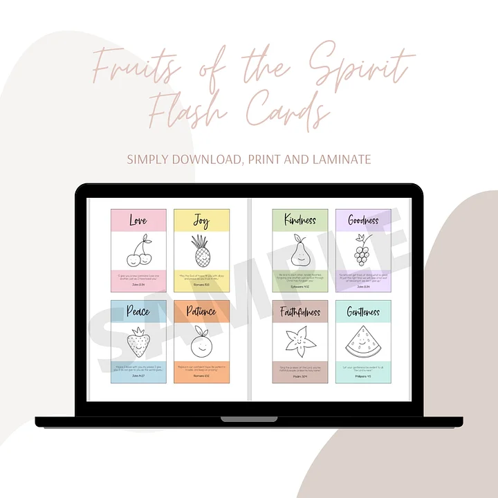 Fruits of the Spirit Printable Cards product image (1)