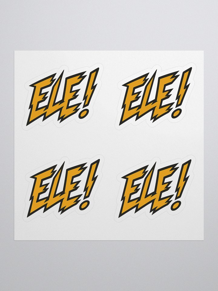 ELE! Gold Kiss Cut Stickers product image (1)