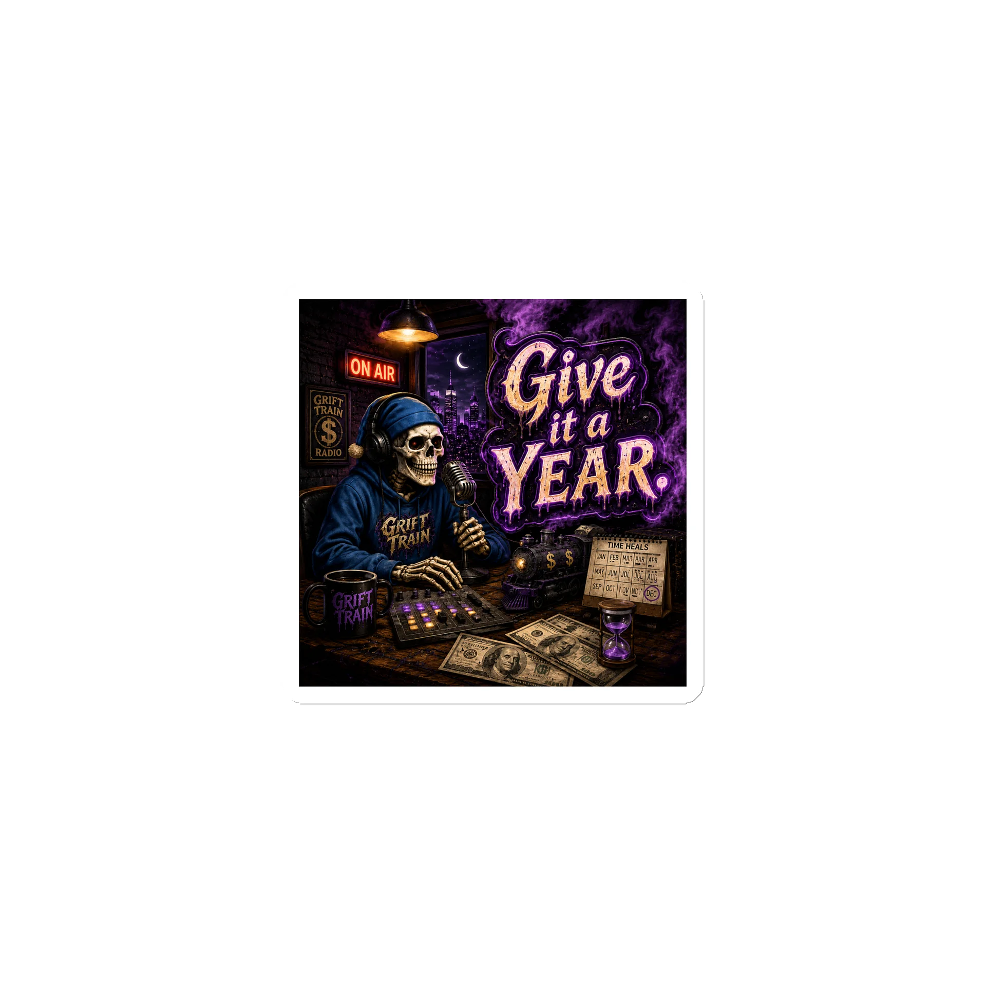 "Give It A Year" Die-Cut Magnets product image (1)