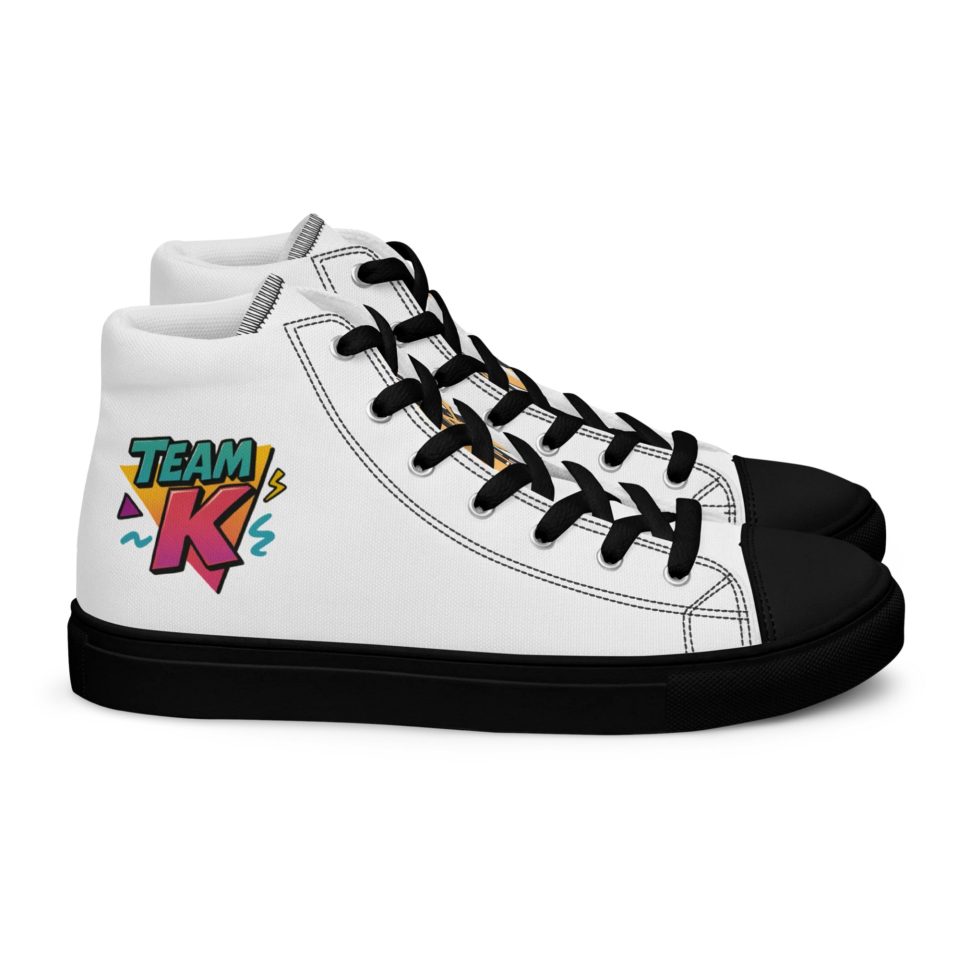 Team K 1990's Women's High Top Canvas Shoes product image (2)