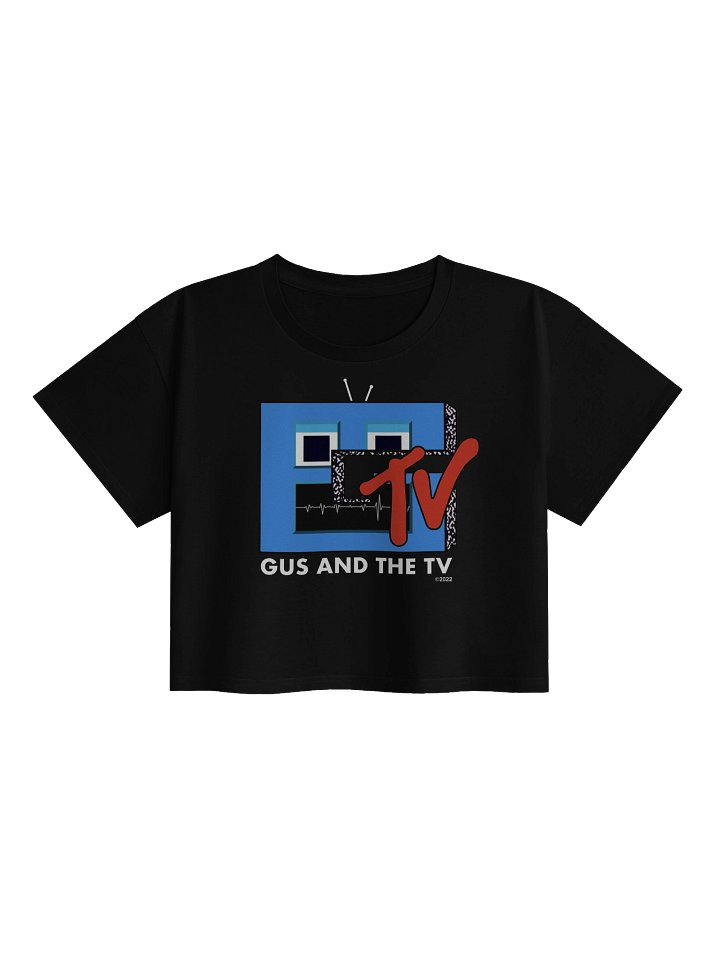 Gus and the TV - Black Crop Top product image (1)
