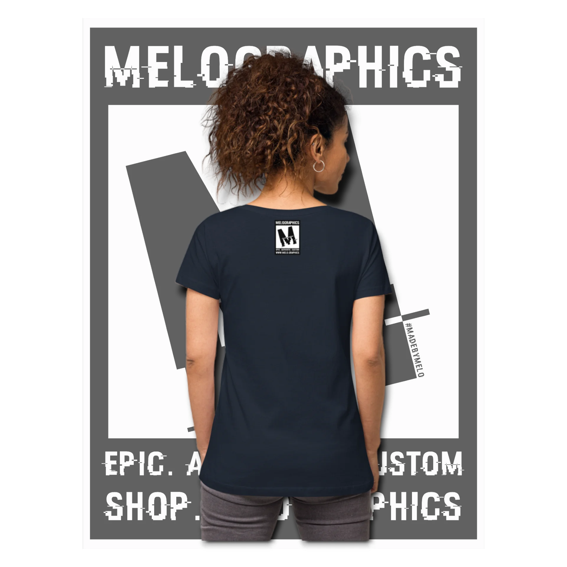 Floral Flyer - Classic Women's V-Neck T-Shirt | #MadeByMELO product image (2)