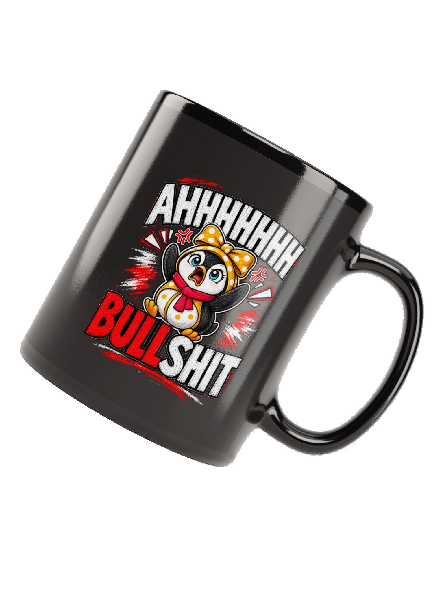 AHHHHHH Bullshit Lulu Black Mug product image (6)