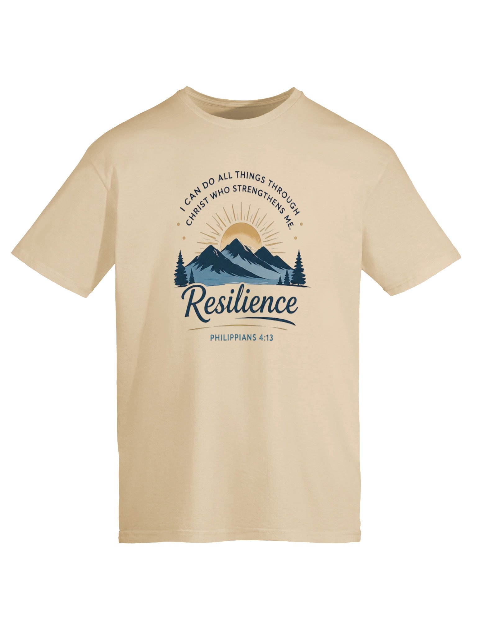 Philippians 4:13 Resilience Men’s T-Shirt product image (5)