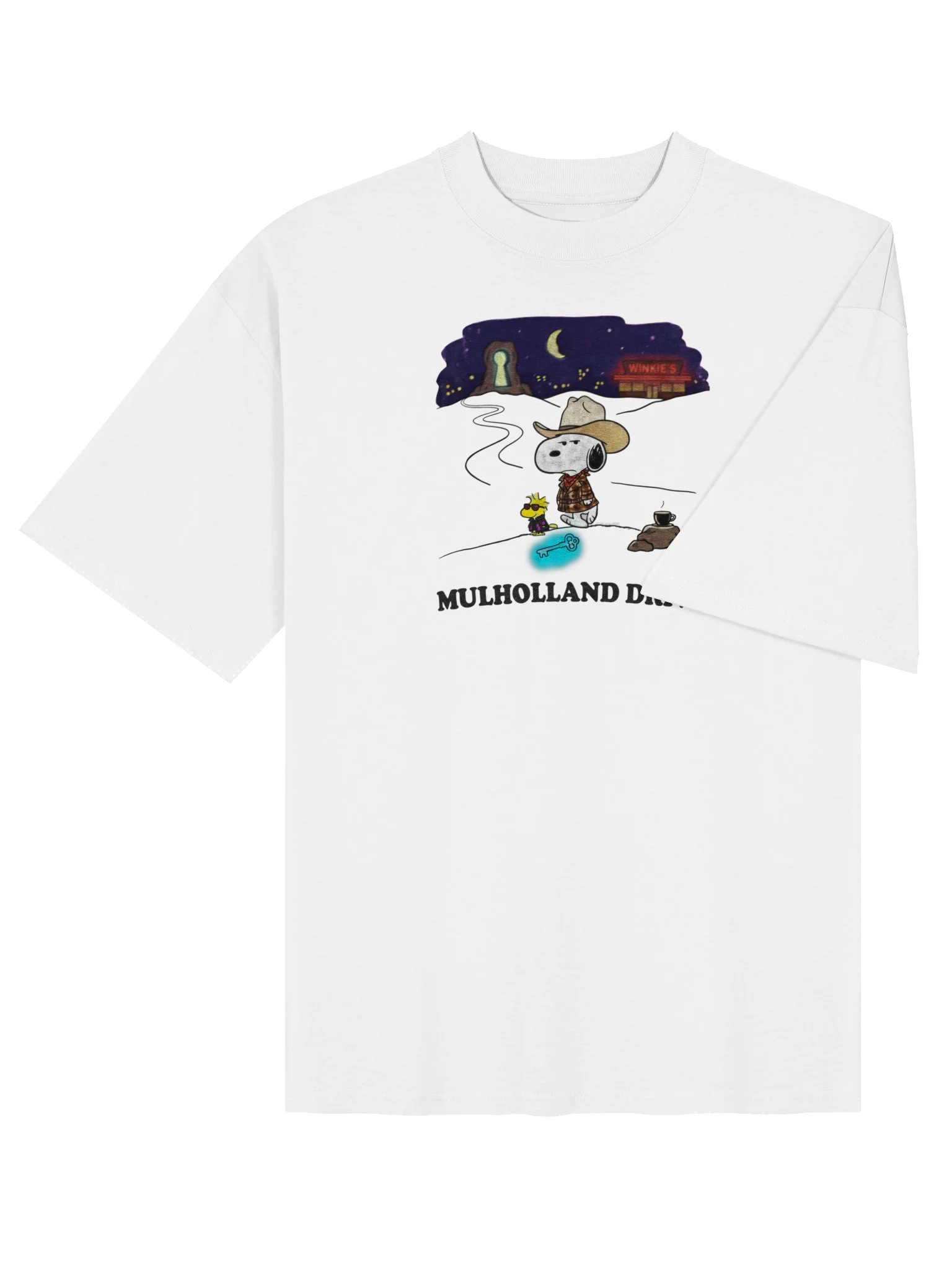 Vintage Snoopy "Mulholland Drive" Oversized Parody Tee product image (4)