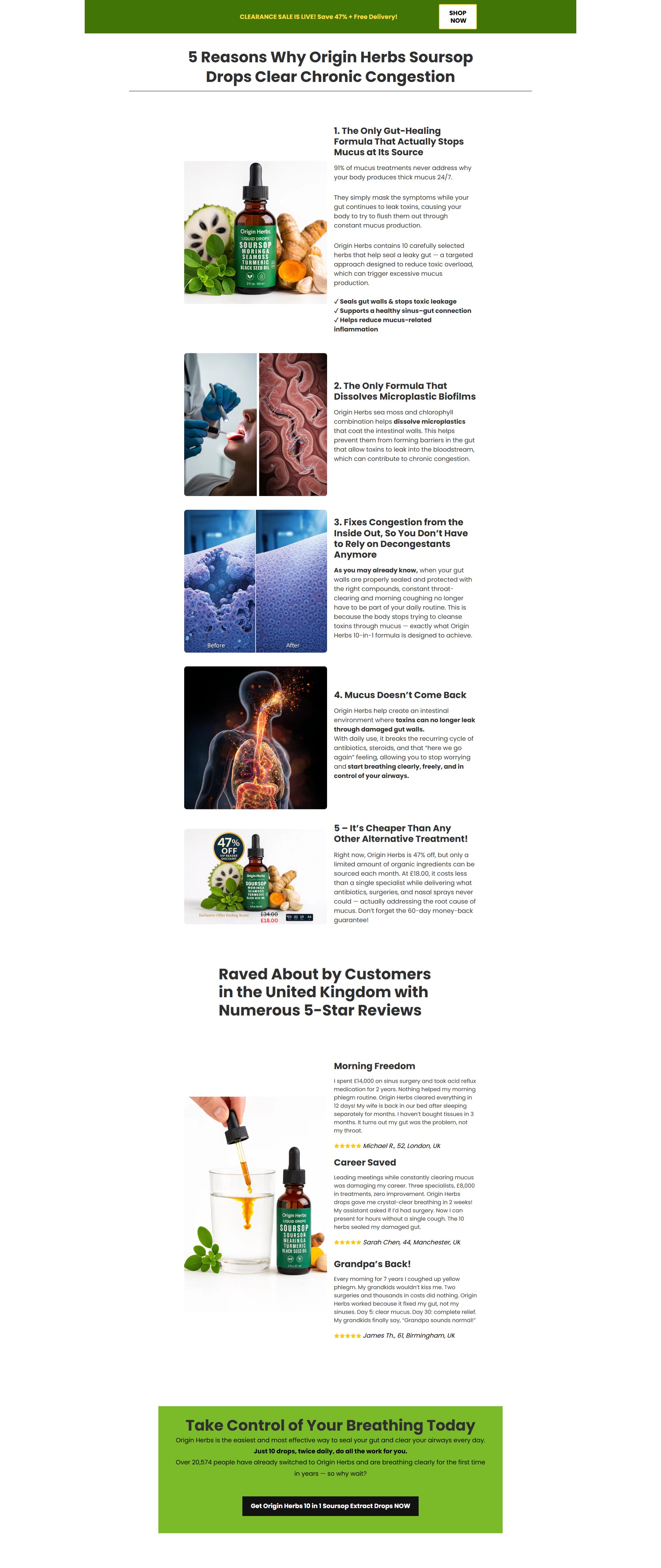 Soursop 10-in-1 Drops - CRO Optimized Listicle Landing Page Template | GemPages product image (2)