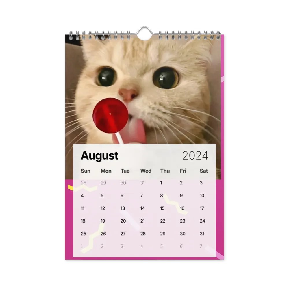 Wall Calendar (2024): Meme Cats product image (4)