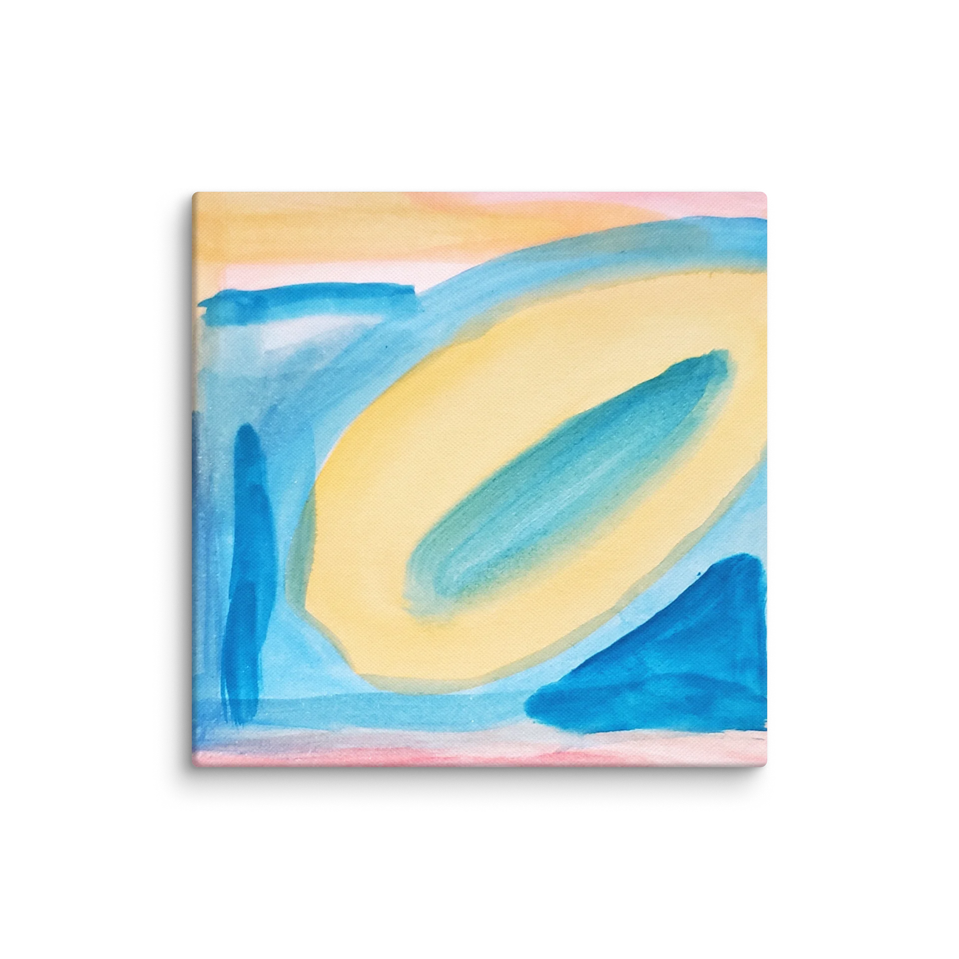 Sunset on the Horizon Watercolor Abstract Painting Art Print product image (1)