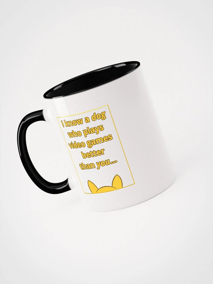 Doopsters - I know a Dog Gamer - White Enamel Mug product image (1)