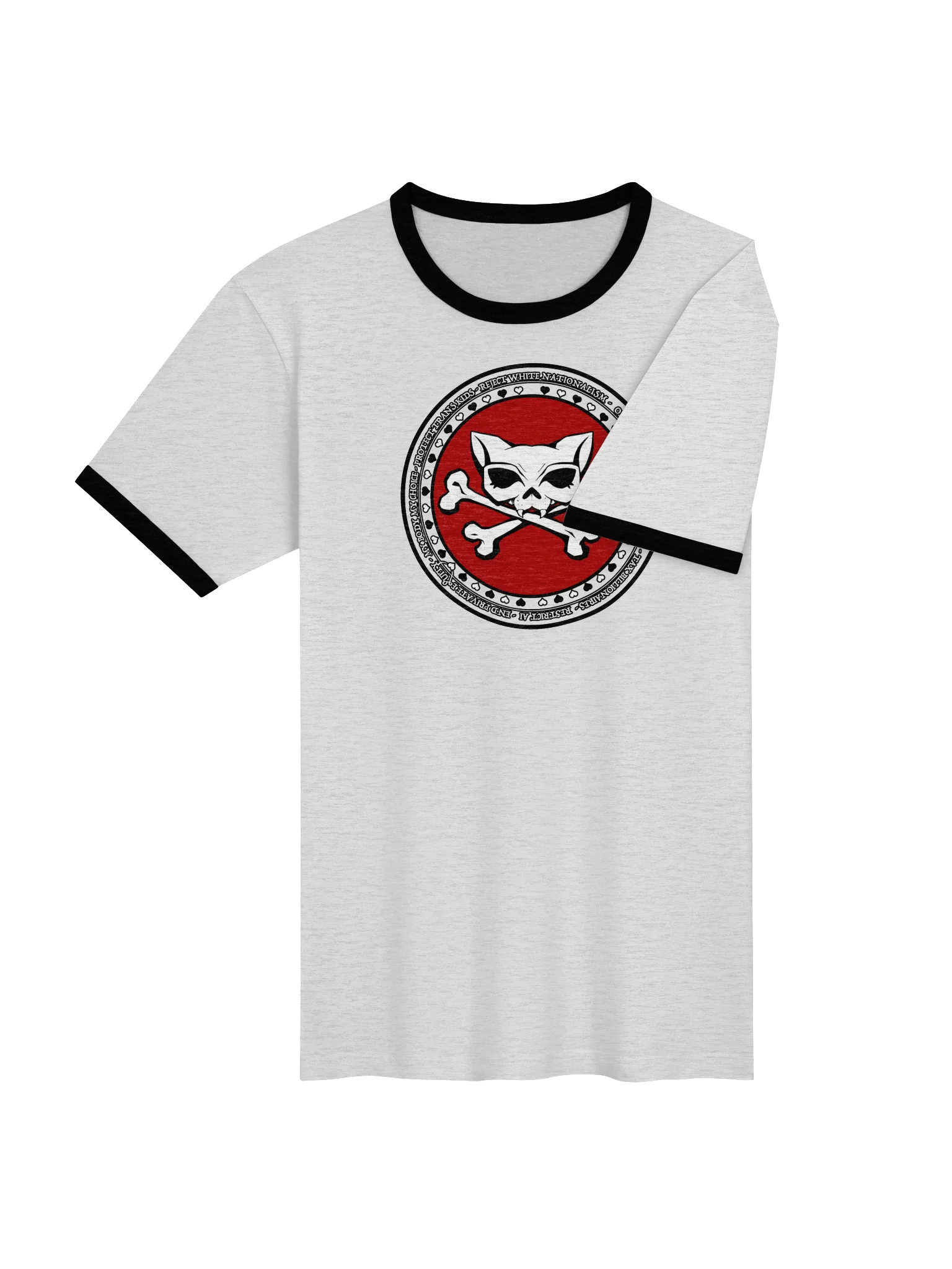 My Politics White Unisex Ringer Tee product image (4)