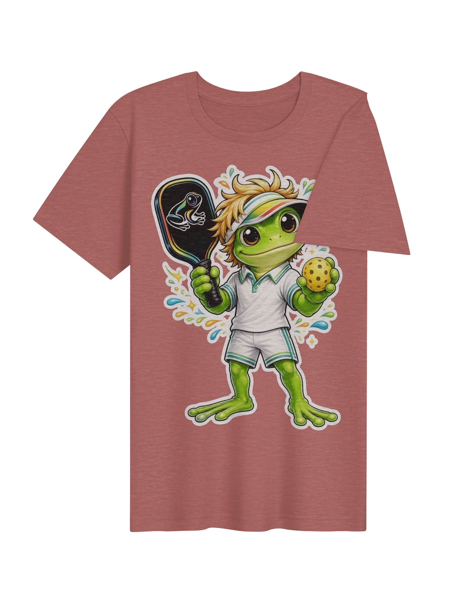 Frog Pickleball Cartoon Tee product image (40)