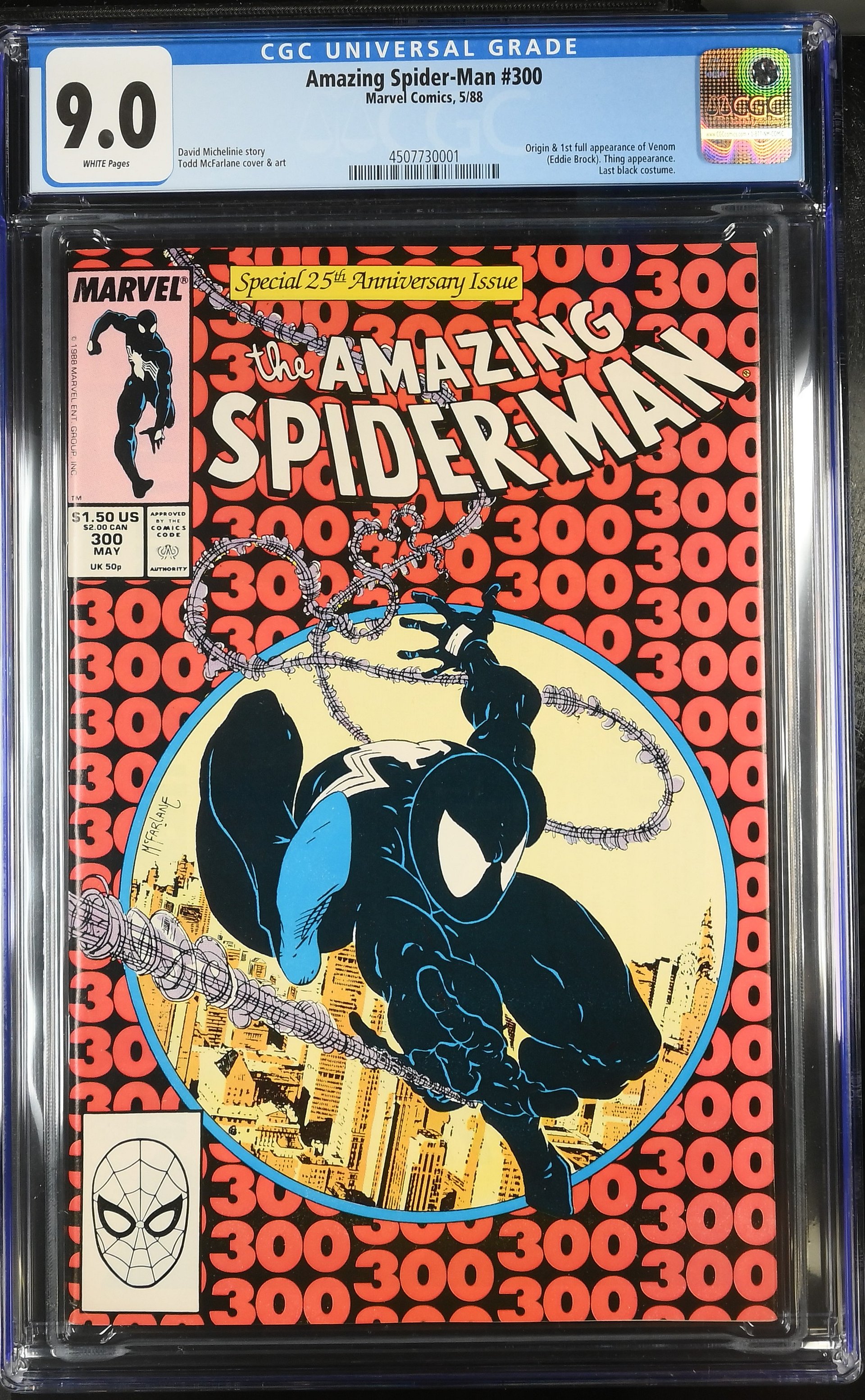 Amazing Spider-Man #300 (1988) – CGC 9.0 White Pages | Origin & First Appearance of Venom product image (1)