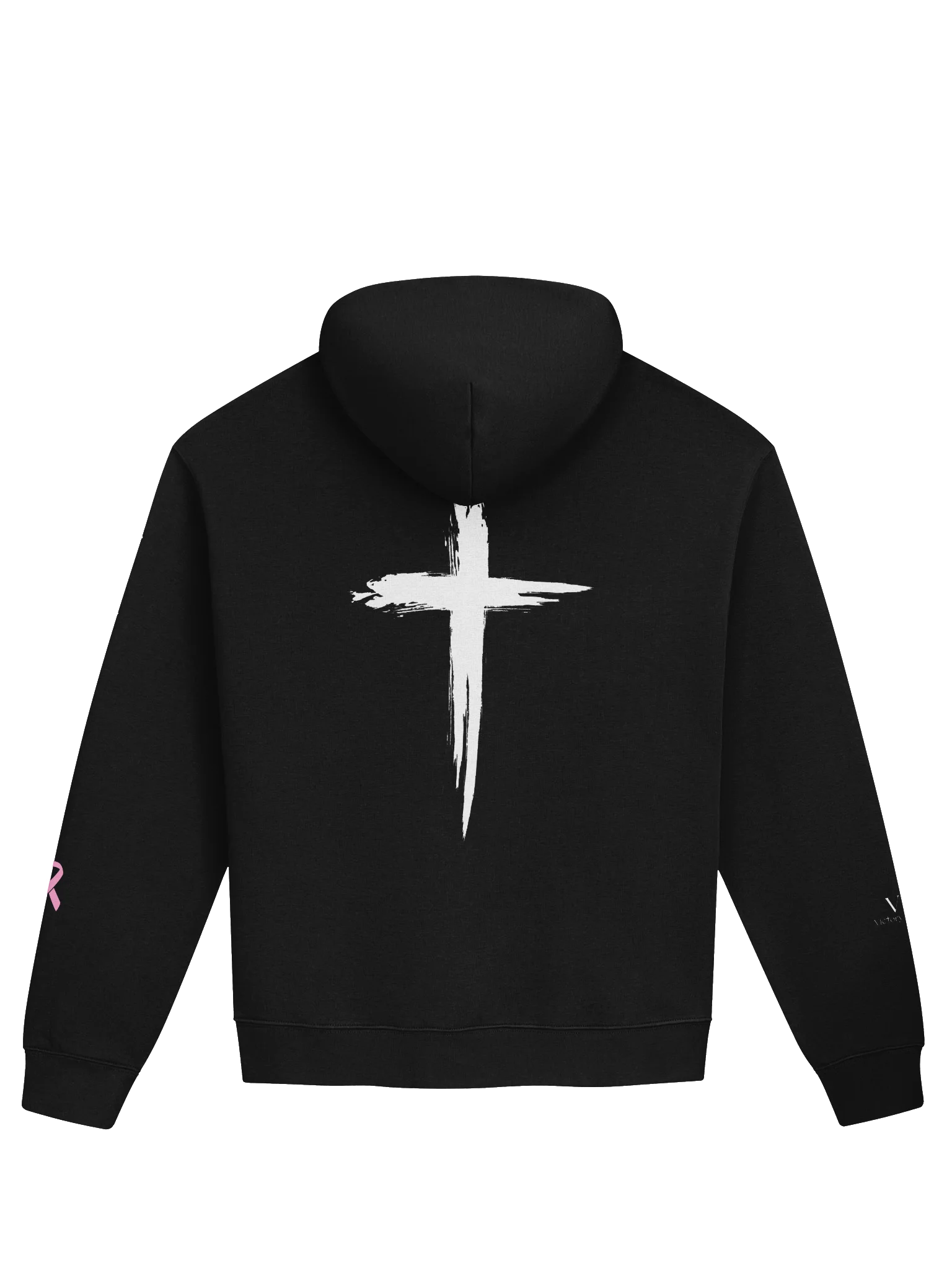 VIP Breast Cancer Awareness Signature "Pray Like a Warrior, Fight Like a Champion" Unisex Hoodie product image (2)