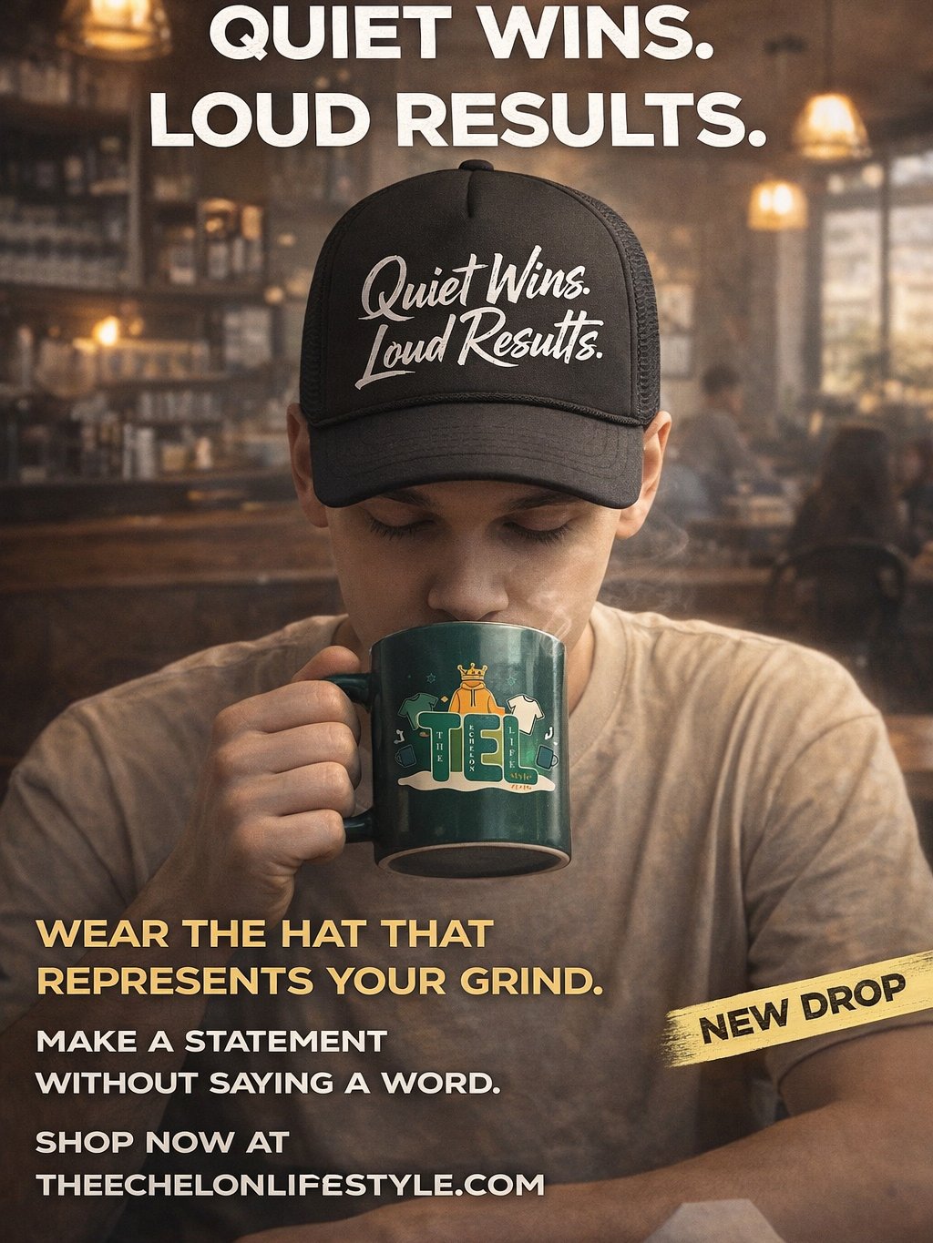 Quiet Wins. Loud Results. Premium Hat product image (1)