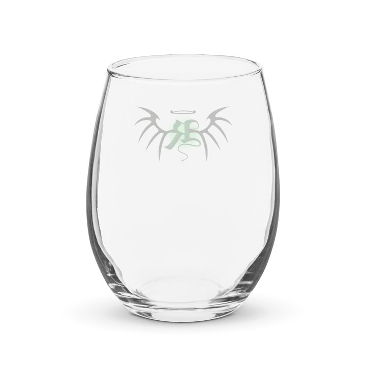 RafaZafar Logo Stemless Wineglass (green aura) product image (2)