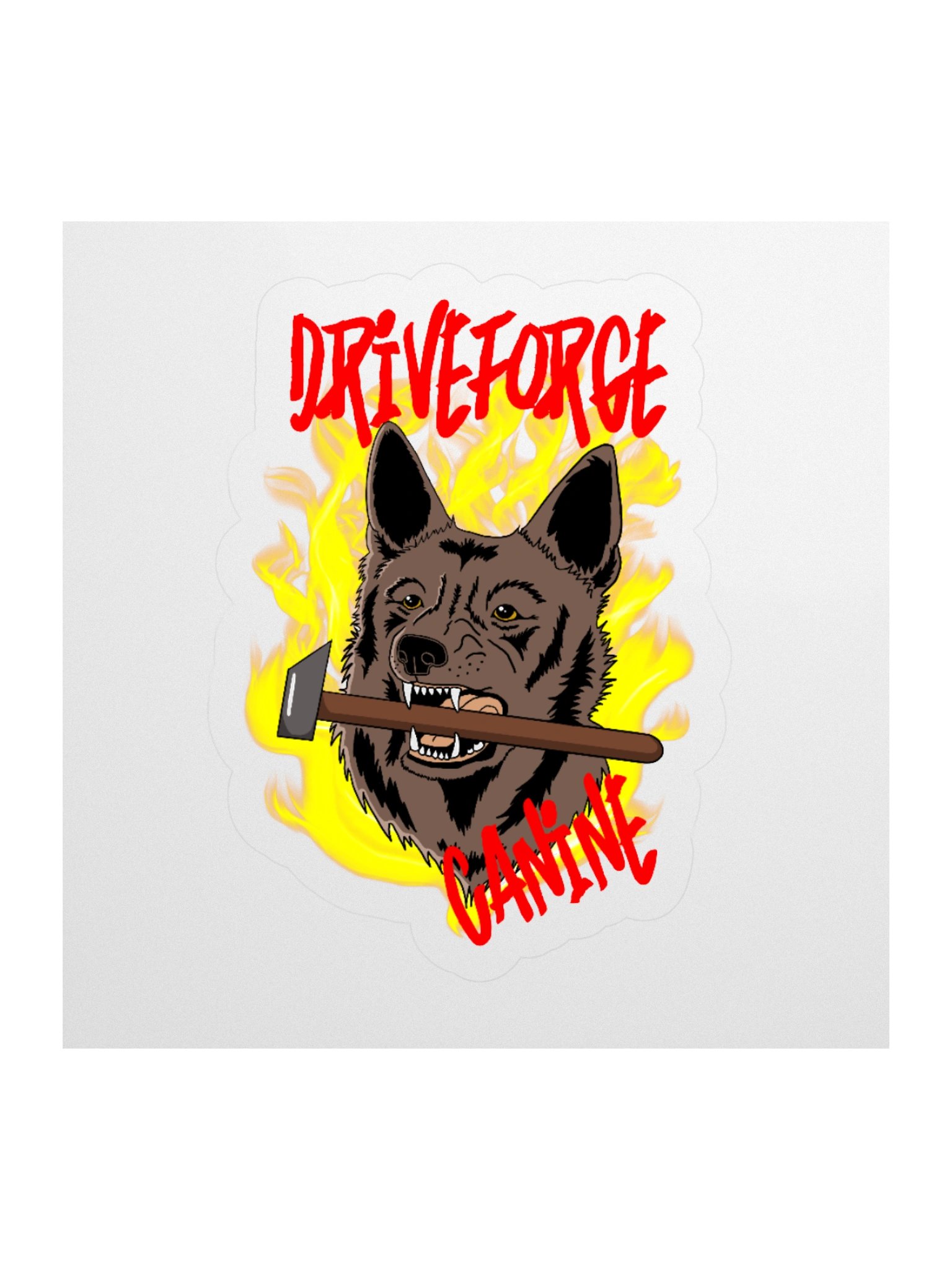 Drive Forge Canine Logo Sticker product image (1)