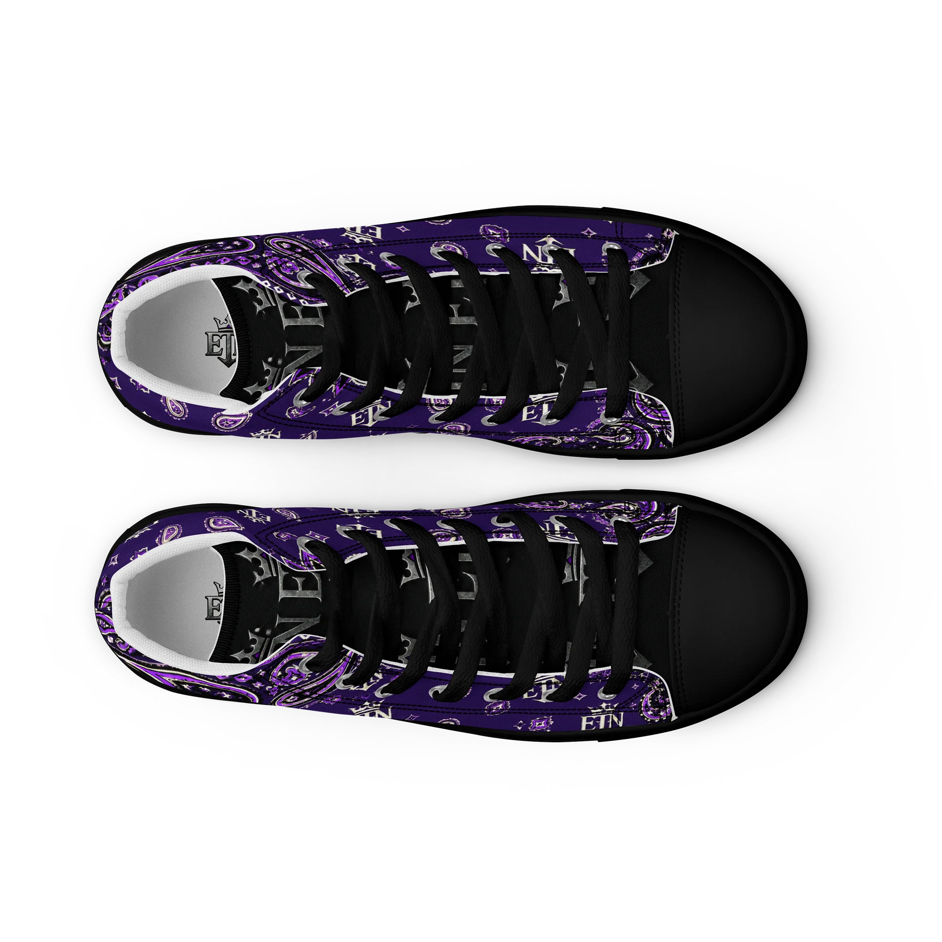Royal Purple OG Elite Bandana Hi-Top Kanvas Shoes product image (9)