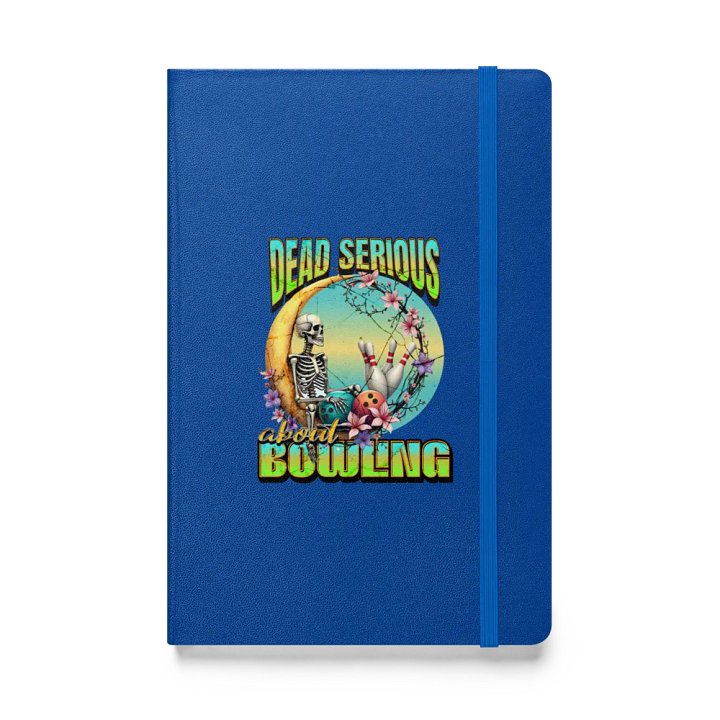 Dead Serious About Bowling Skeleton Hardcover Journal product image (1)