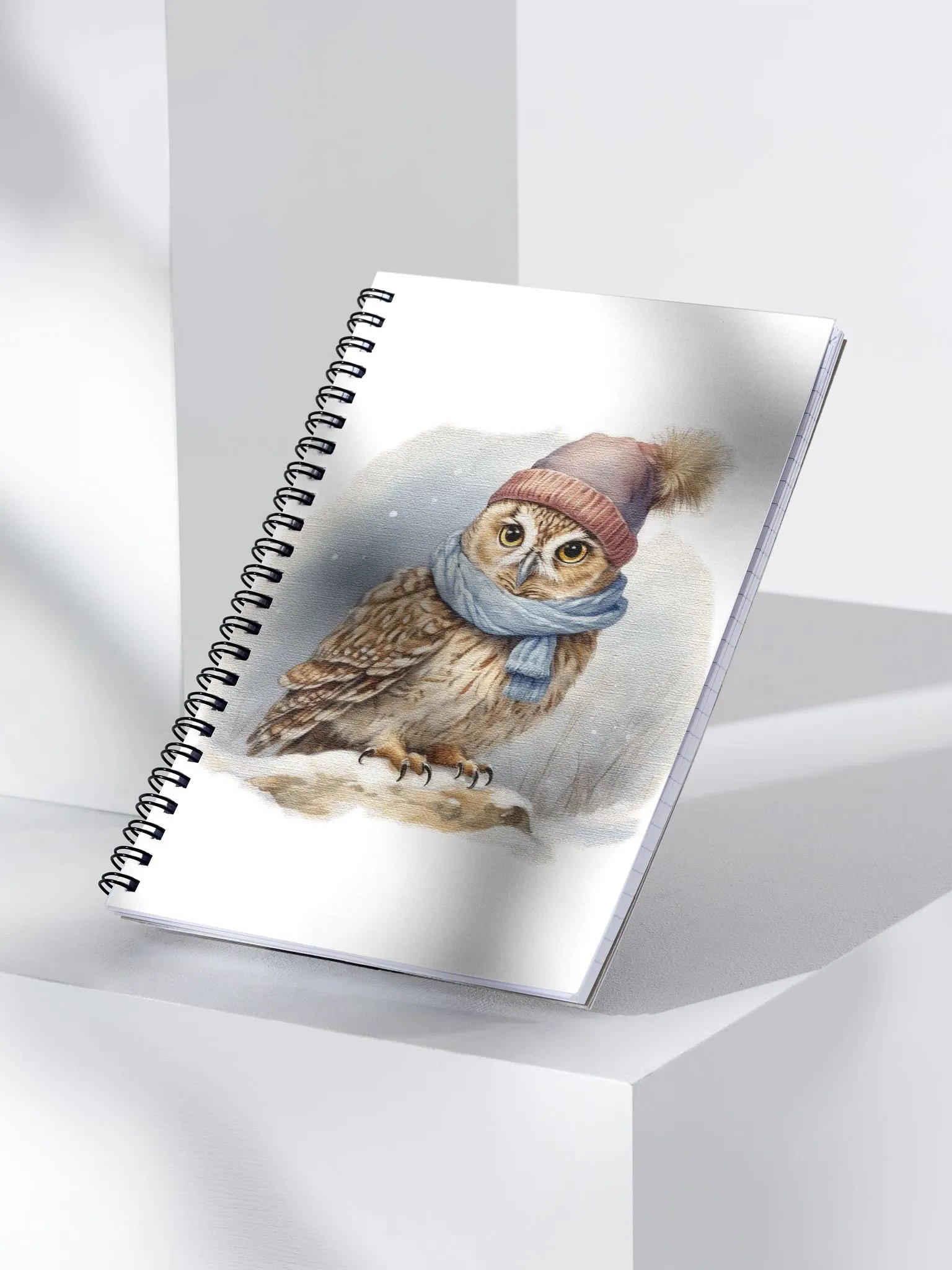 Adorable cute owl wearing a hat and scarf product image (3)