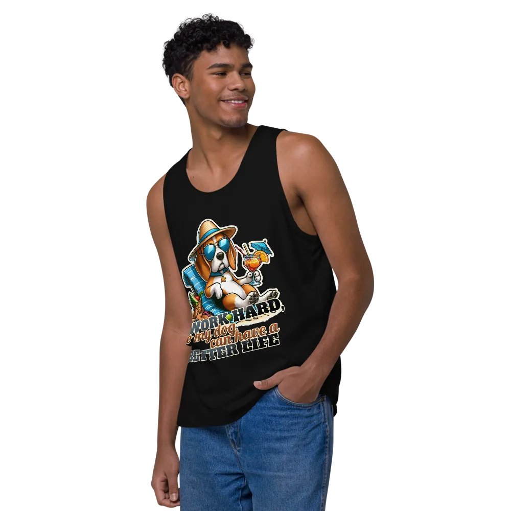 Work Hard - Beagle Beach - Tank Top product image (22)