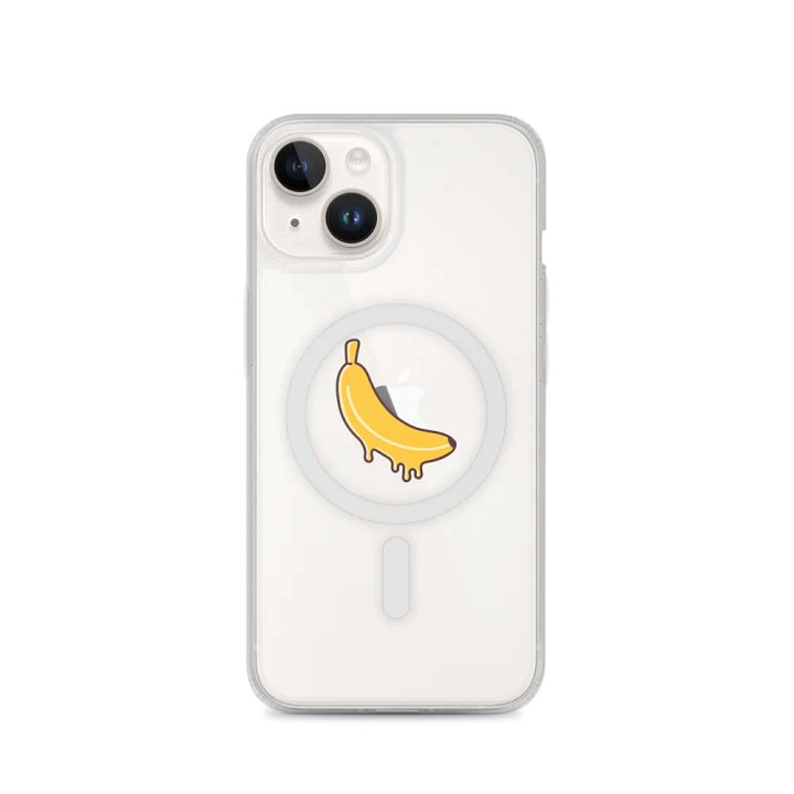 Melting Banana MagSafe® Clear iPhone® Case product image (4)